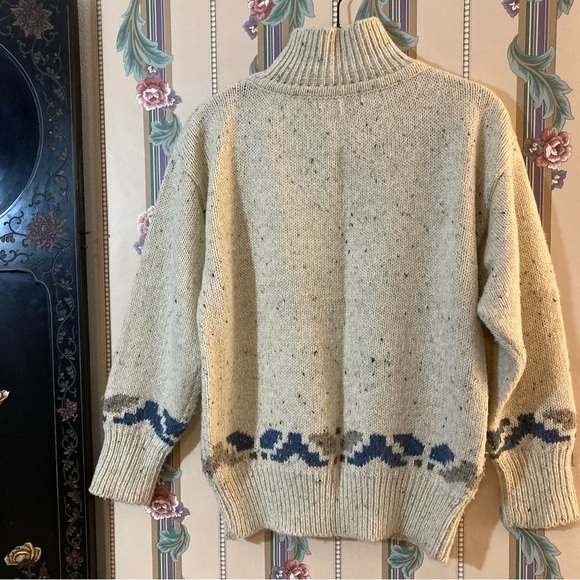 Vintage High Neck Wool Blend Pullover Sweater - Picture 10 of 10